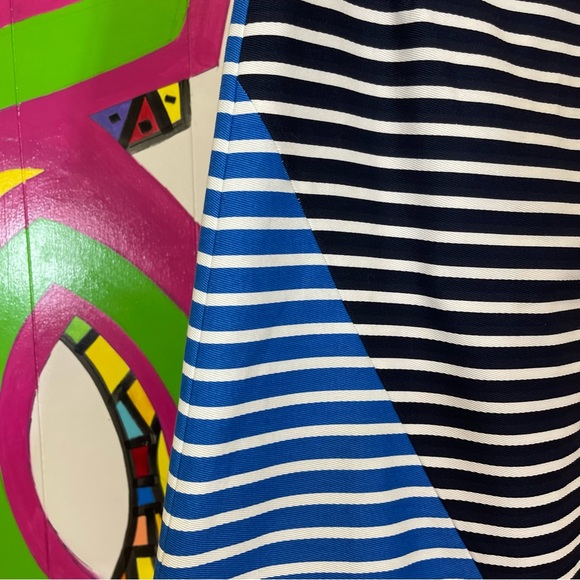 J.Crew, Blue and White Striped Pencil Skirt. Size 8. Excellent condition! - Picture 2 of 7